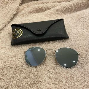 Ray-Ban sunglasses round flash lenses